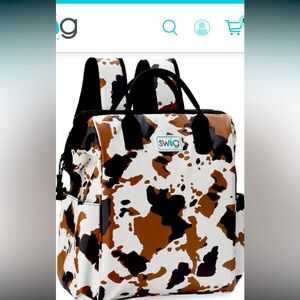 NWOT Swig backpack cooler cow pattern hayride